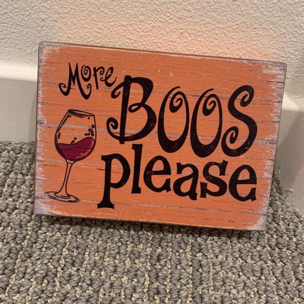 Halloween Wooden sign 🎃 🍷